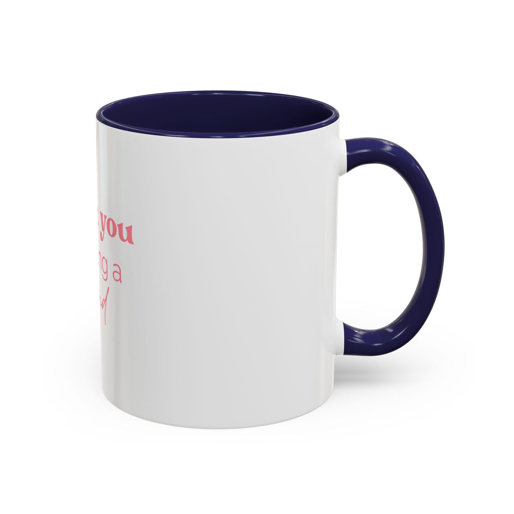 Thank You for Being a Friend Coffee Mug — Pink Friendship Accent Mug (11/15oz)
