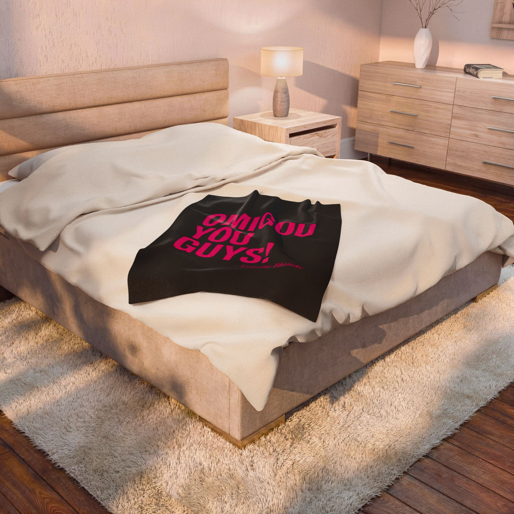 Legally Blonde 'OMIGOD YOU GUYS!' Velveteen Plush Blanket