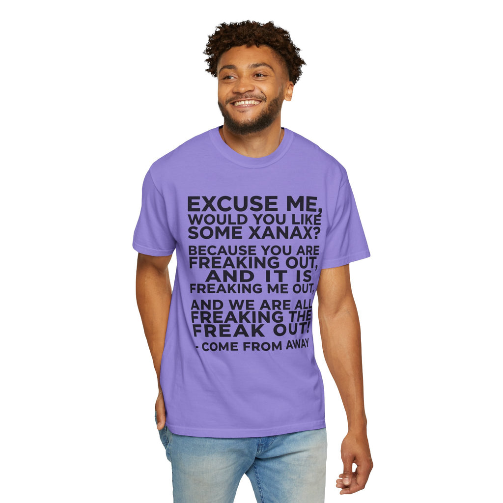 T-Shirt — 'Excuse Me, Would You Like Some Xanax?' Quote Tee