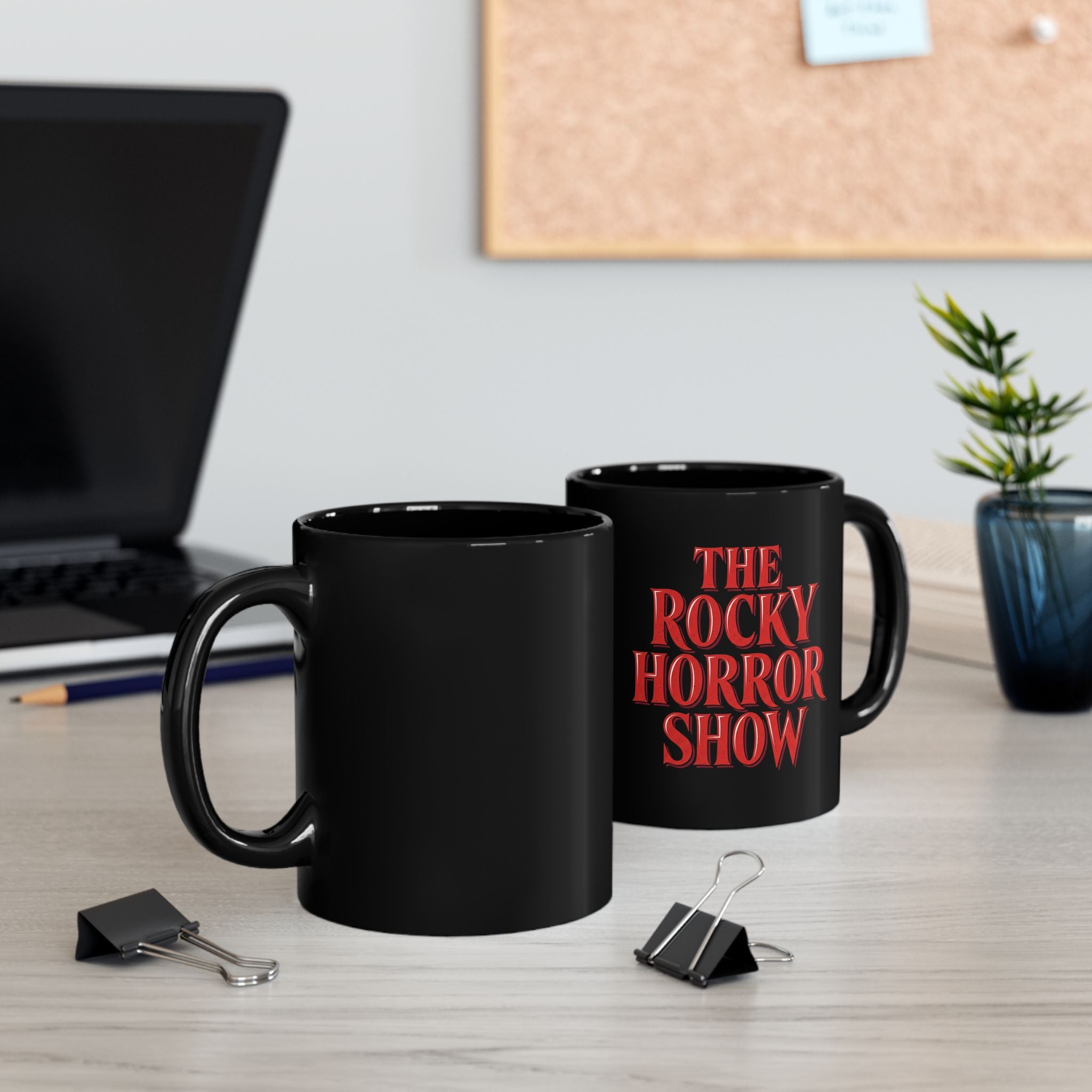 Rocky Horror Show Black Mug — The Rocky Horror Show Logo Coffee Cup (11oz/15oz)