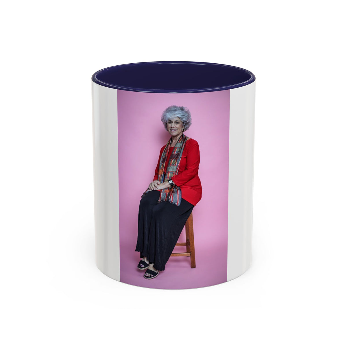 Vintage Dorothy Golden Girls Inspired Portrait Accent Coffee Mug — Quirky Retro Kitchen Gift