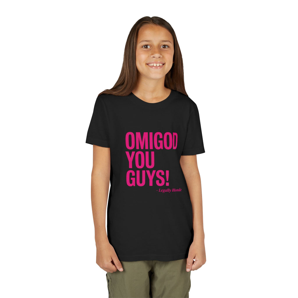 OMIGOD YOU GUYS! Youth Tee – Funny Pink Text Graphic Shirt