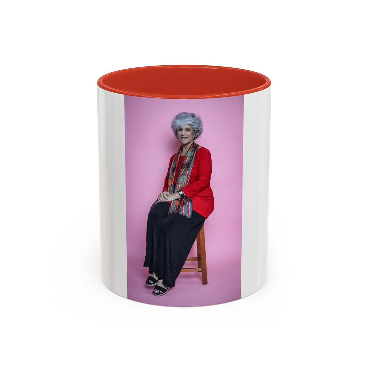 Vintage Dorothy Golden Girls Inspired Portrait Accent Coffee Mug — Quirky Retro Kitchen Gift