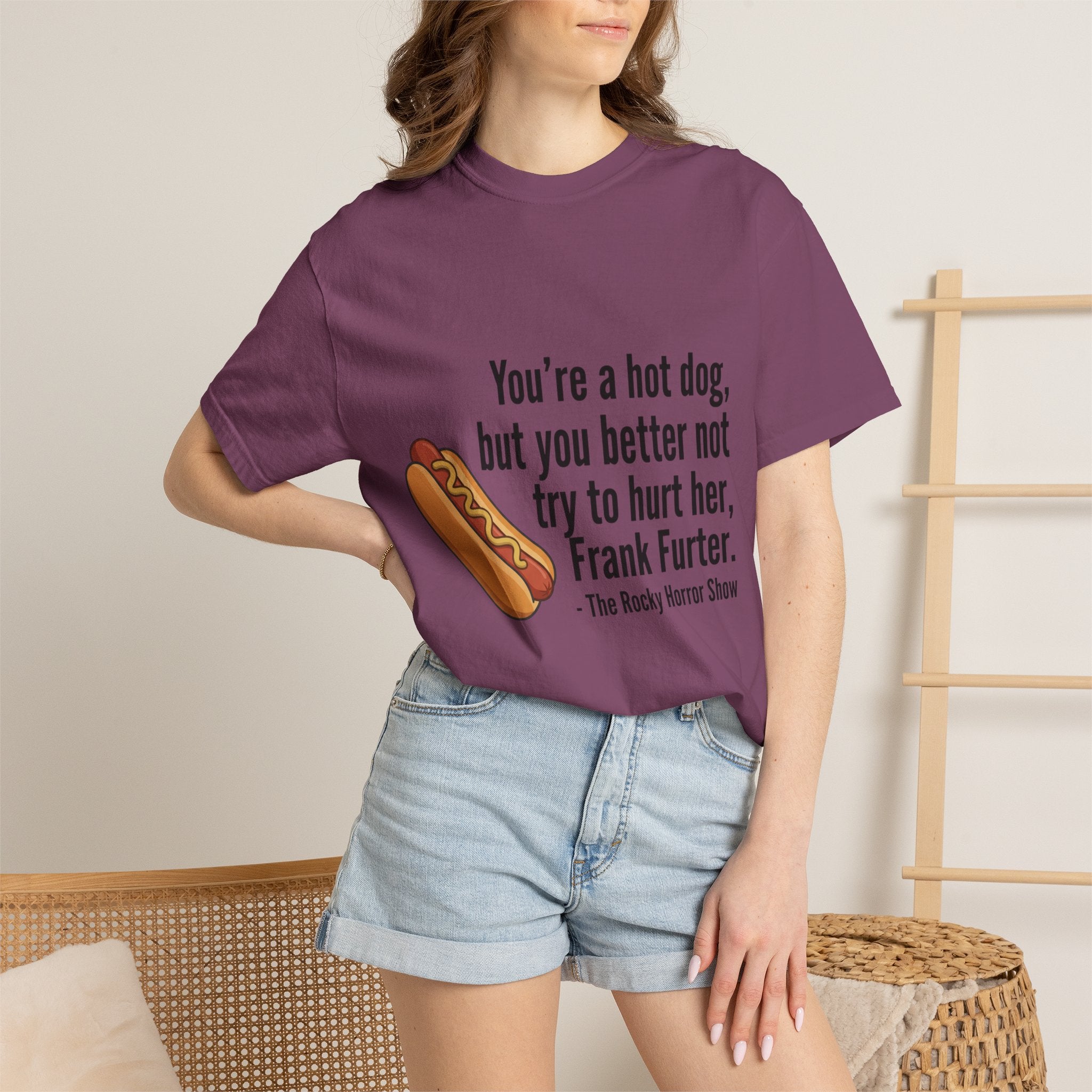 Rocky Horror 'You're a Hot Dog' Graphic Tee — Funny Movie Quote T-Shirt