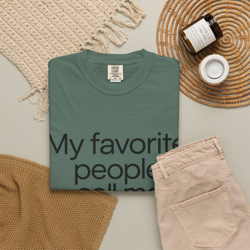 “My Favorite People Call Me Meme” Grandma T-Shirt