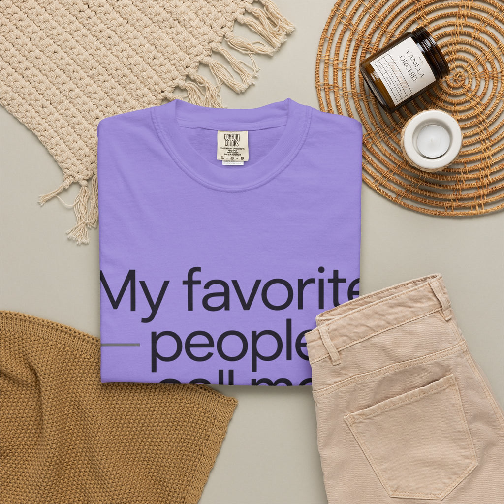 “My Favorite People Call Me Meme” Grandma T-Shirt