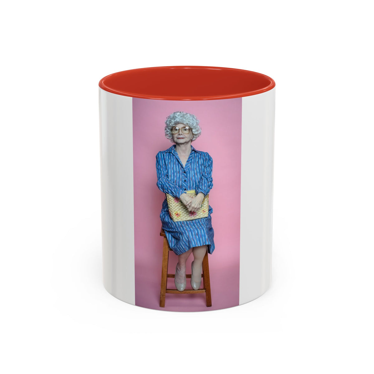Vintage Sophia Golden Girls Inspired Portrait Accent Coffee Mug — Quirky Retro Kitchen Gift