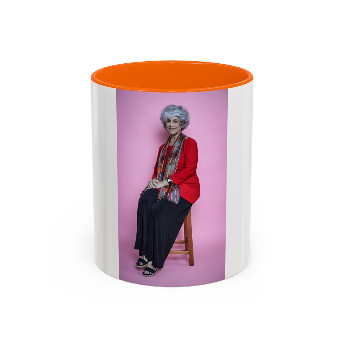 Vintage Dorothy Golden Girls Inspired Portrait Accent Coffee Mug — Quirky Retro Kitchen Gift