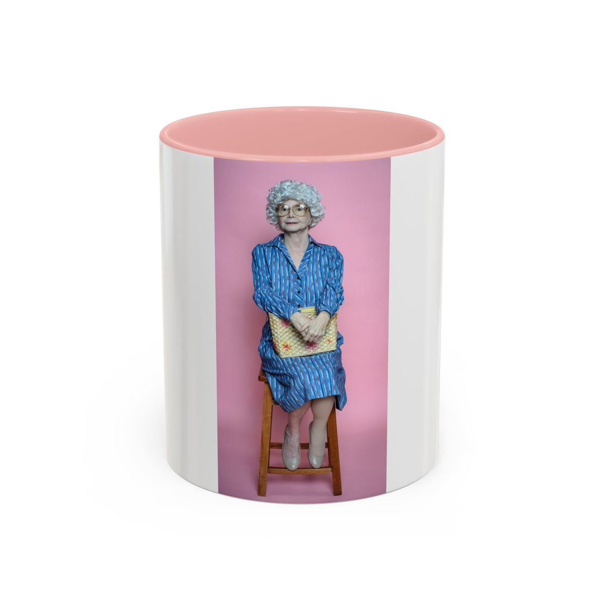 Vintage Sophia Golden Girls Inspired Portrait Accent Coffee Mug — Quirky Retro Kitchen Gift