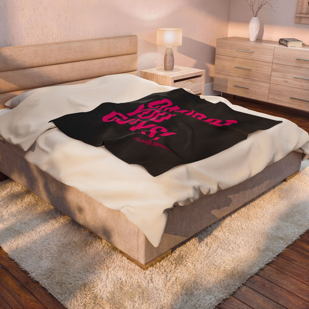 Legally Blonde 'OMIGOD YOU GUYS!' Velveteen Plush Blanket
