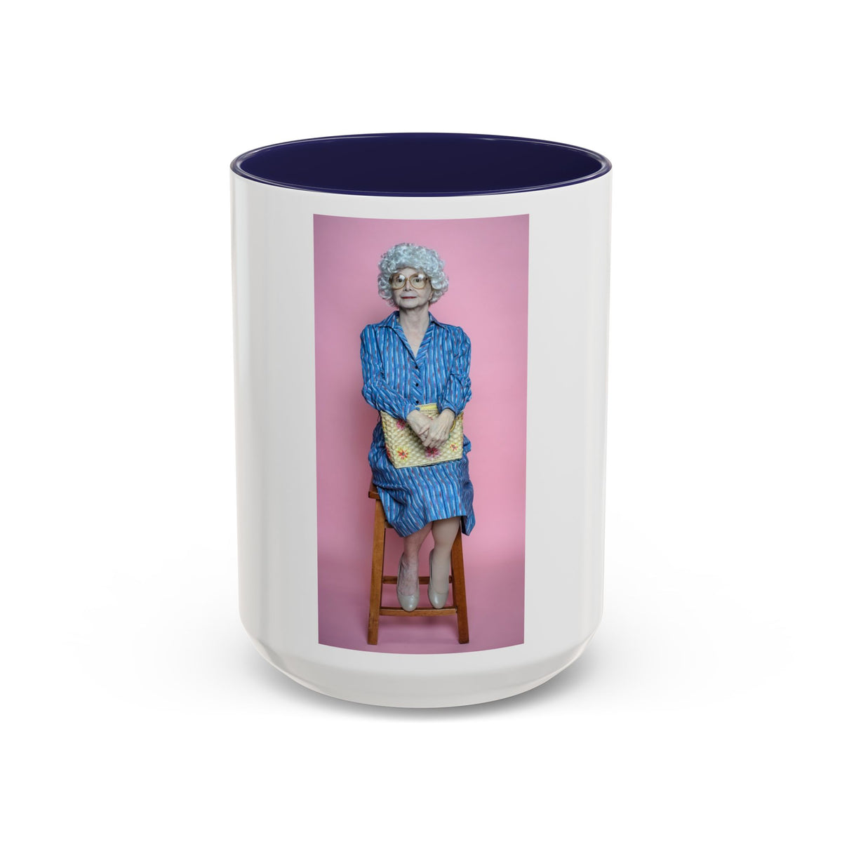 Vintage Sophia Golden Girls Inspired Portrait Accent Coffee Mug — Quirky Retro Kitchen Gift