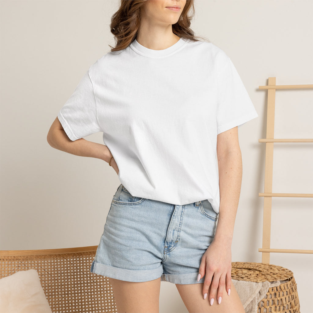Classic White Tee — Unisex Garment-Dyed T-Shirt