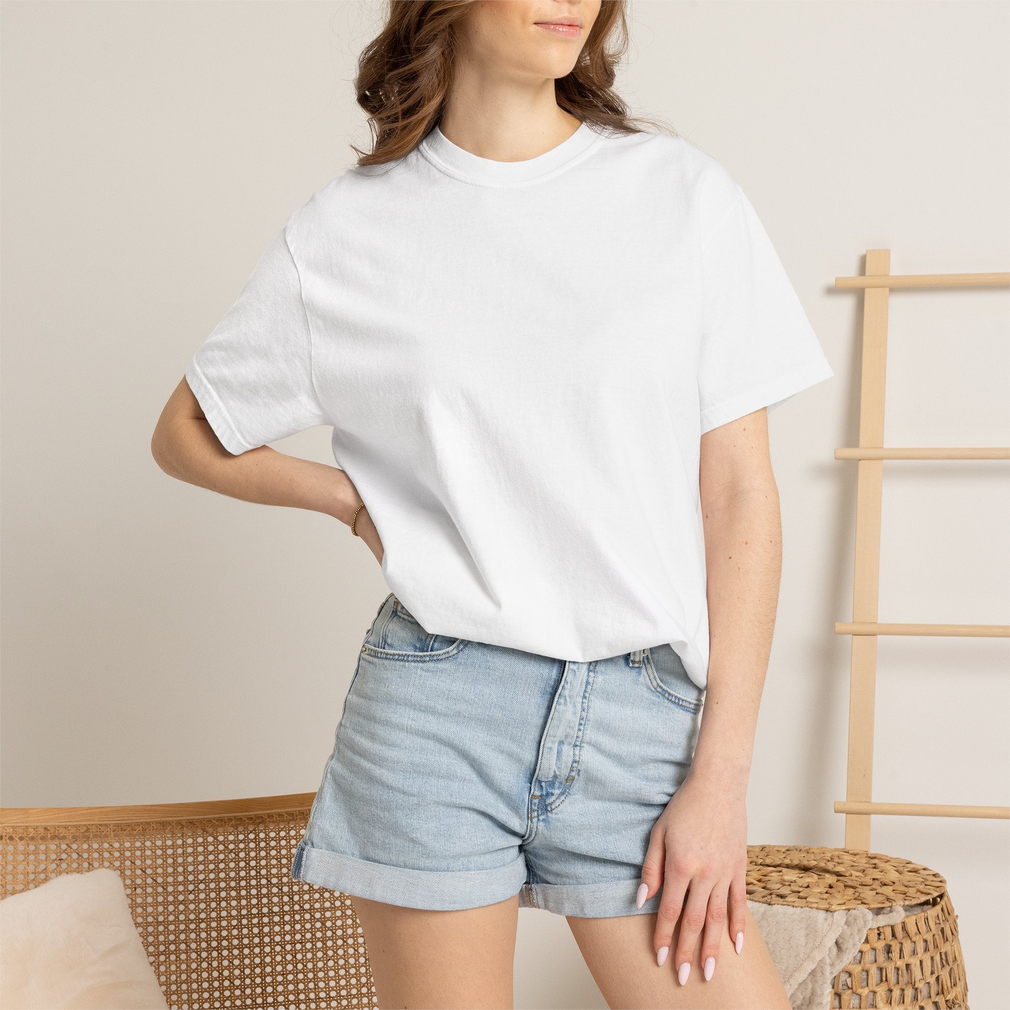 Classic White Tee — Unisex Garment-Dyed T-Shirt