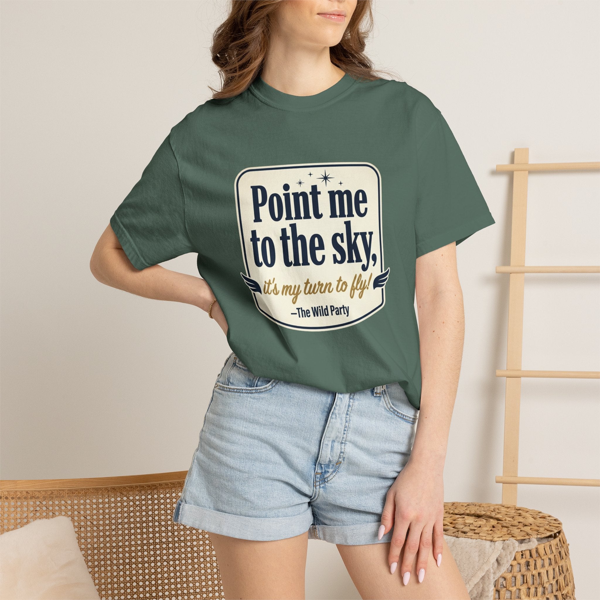 "Point Me to the Sky" Graphic T-Shirt — The Wild Party Quote