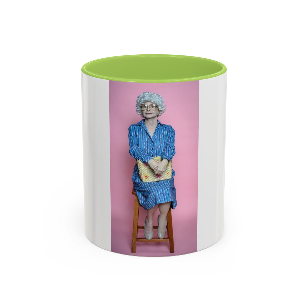 Vintage Sophia Golden Girls Inspired Portrait Accent Coffee Mug — Quirky Retro Kitchen Gift