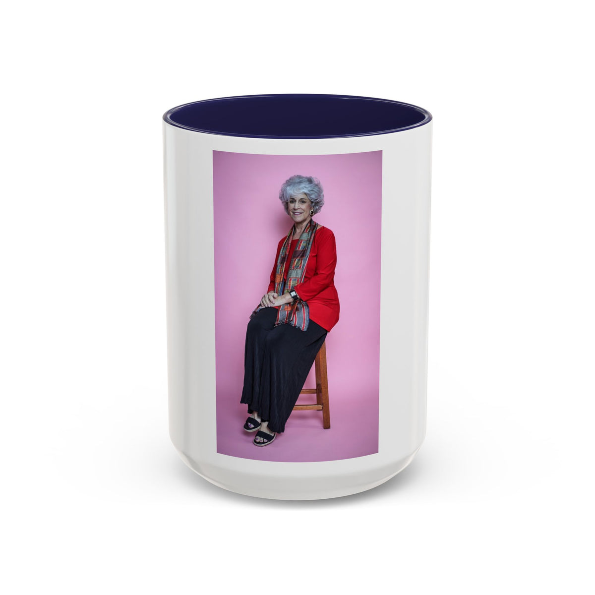 Vintage Dorothy Golden Girls Inspired Portrait Accent Coffee Mug — Quirky Retro Kitchen Gift
