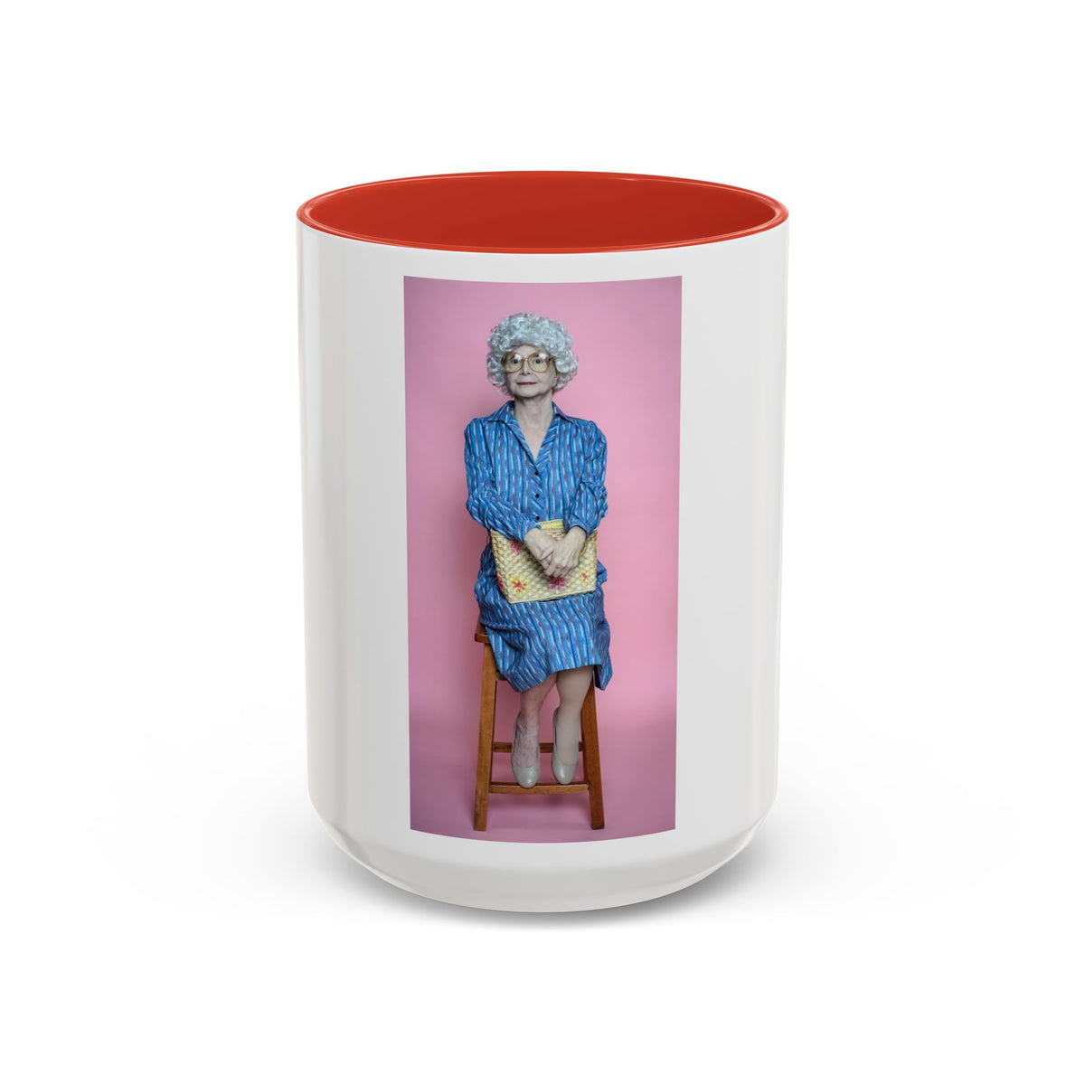 Vintage Sophia Golden Girls Inspired Portrait Accent Coffee Mug — Quirky Retro Kitchen Gift