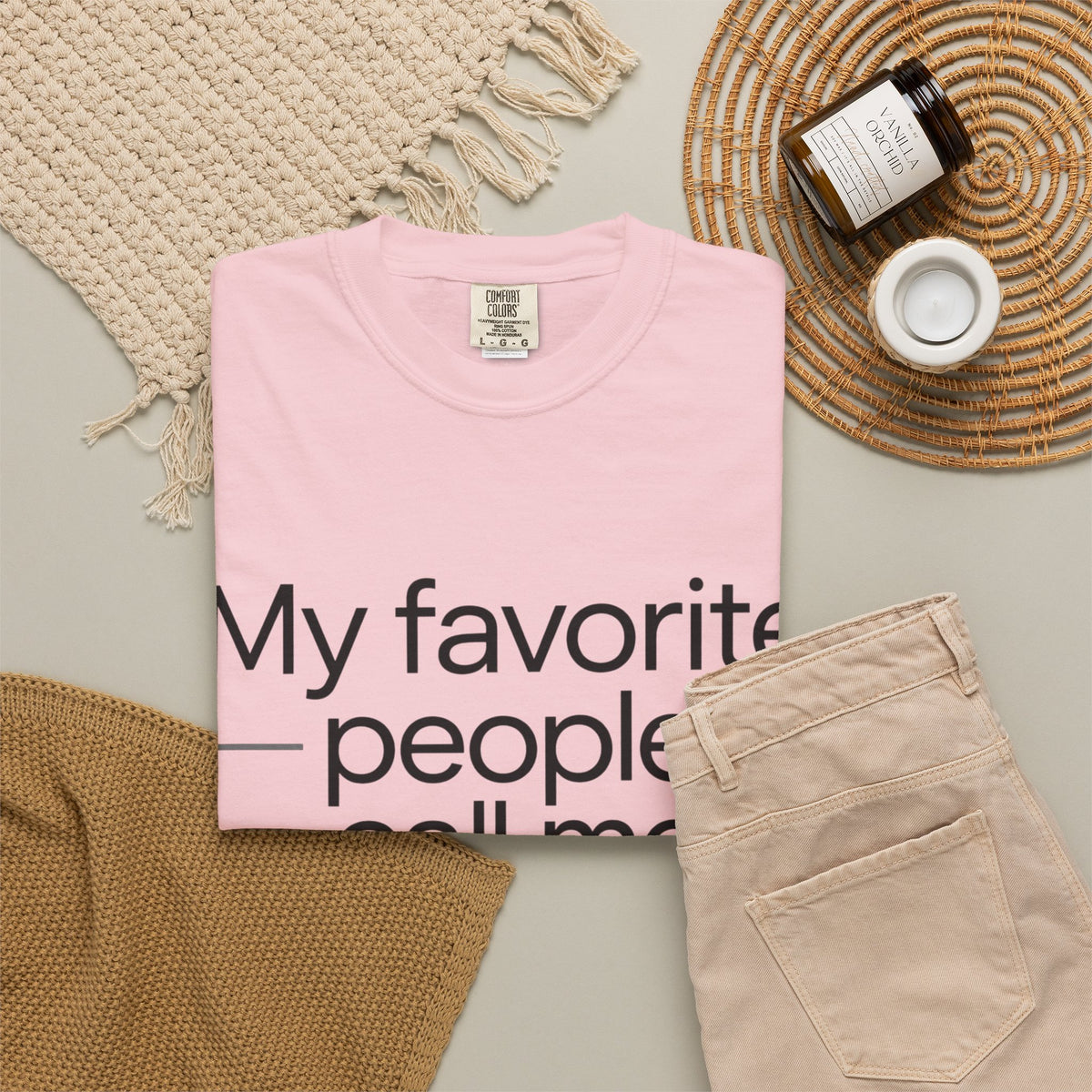 “My Favorite People Call Me Meme” Grandma T-Shirt