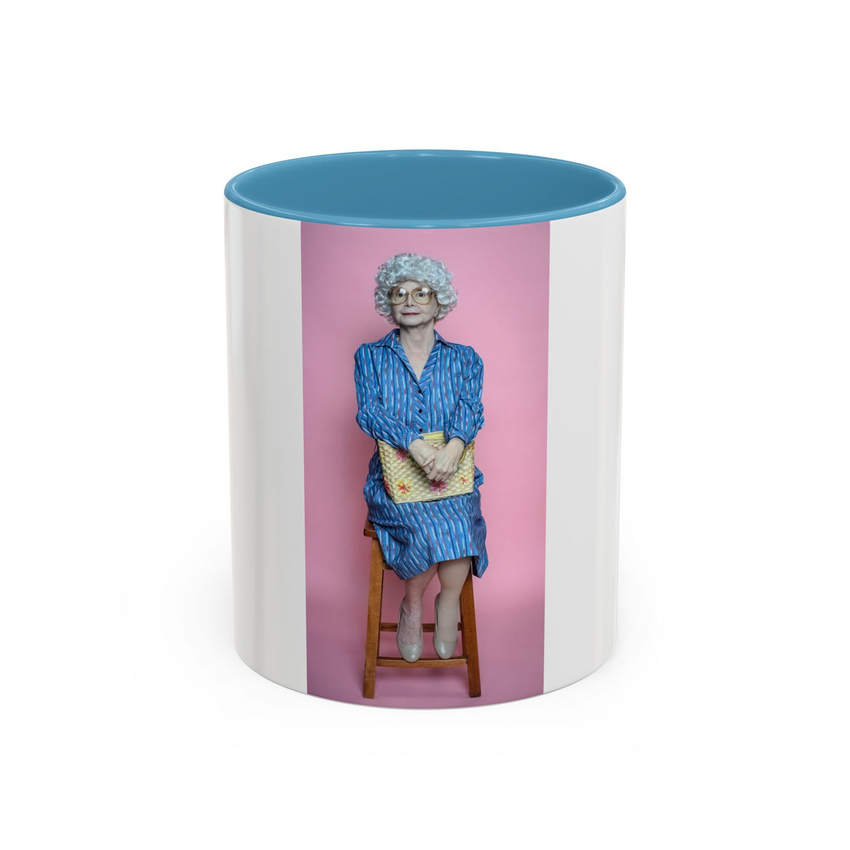 Vintage Sophia Golden Girls Inspired Portrait Accent Coffee Mug — Quirky Retro Kitchen Gift