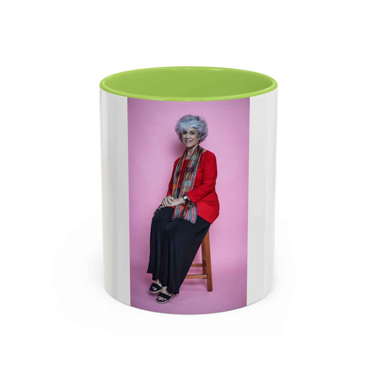 Vintage Dorothy Golden Girls Inspired Portrait Accent Coffee Mug — Quirky Retro Kitchen Gift