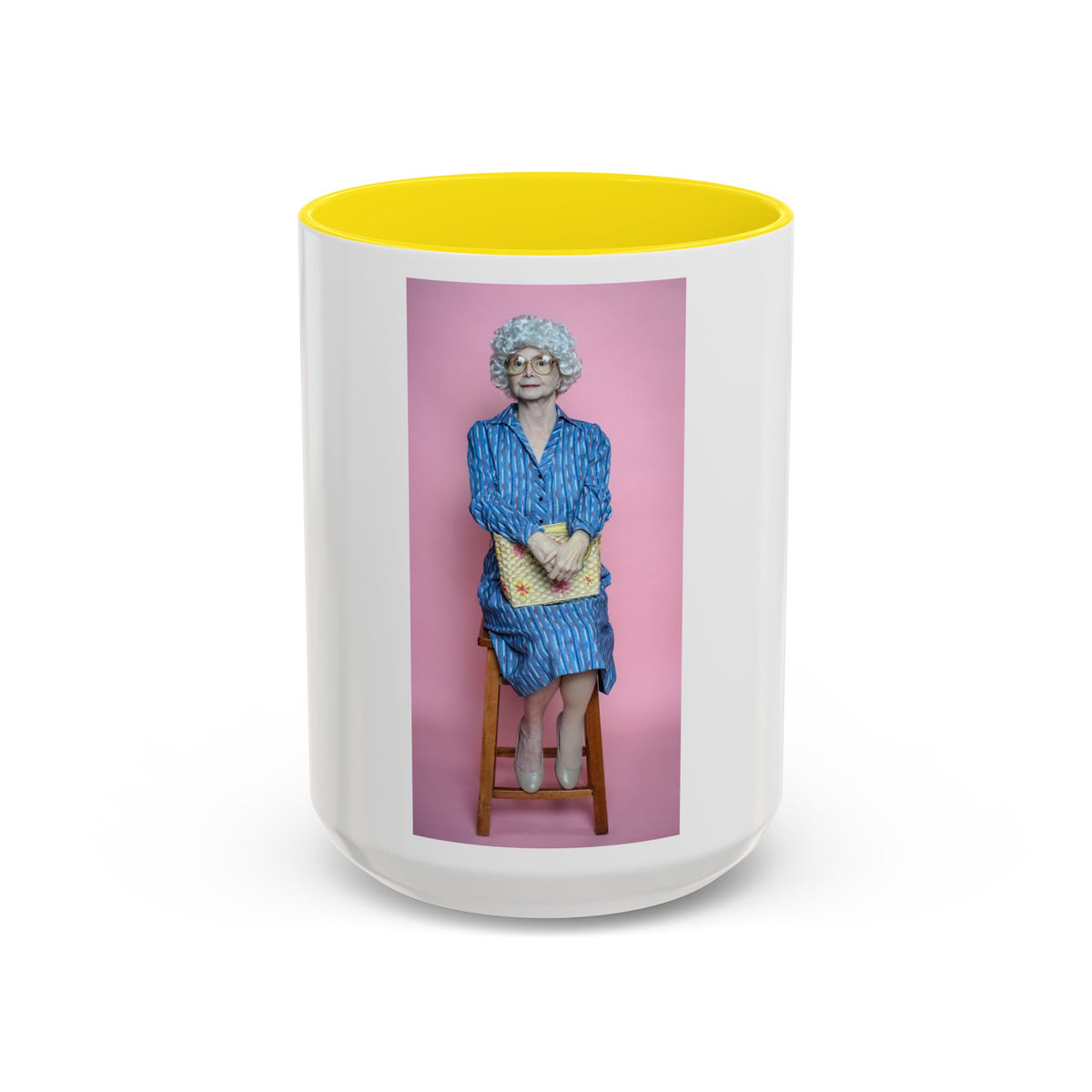 Vintage Sophia Golden Girls Inspired Portrait Accent Coffee Mug — Quirky Retro Kitchen Gift