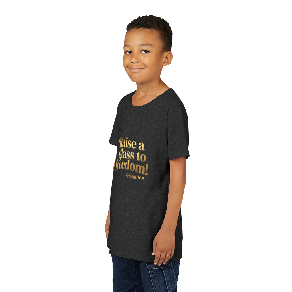 Hamilton 'Raise a Glass to Freedom' Youth Short Sleeve Tee