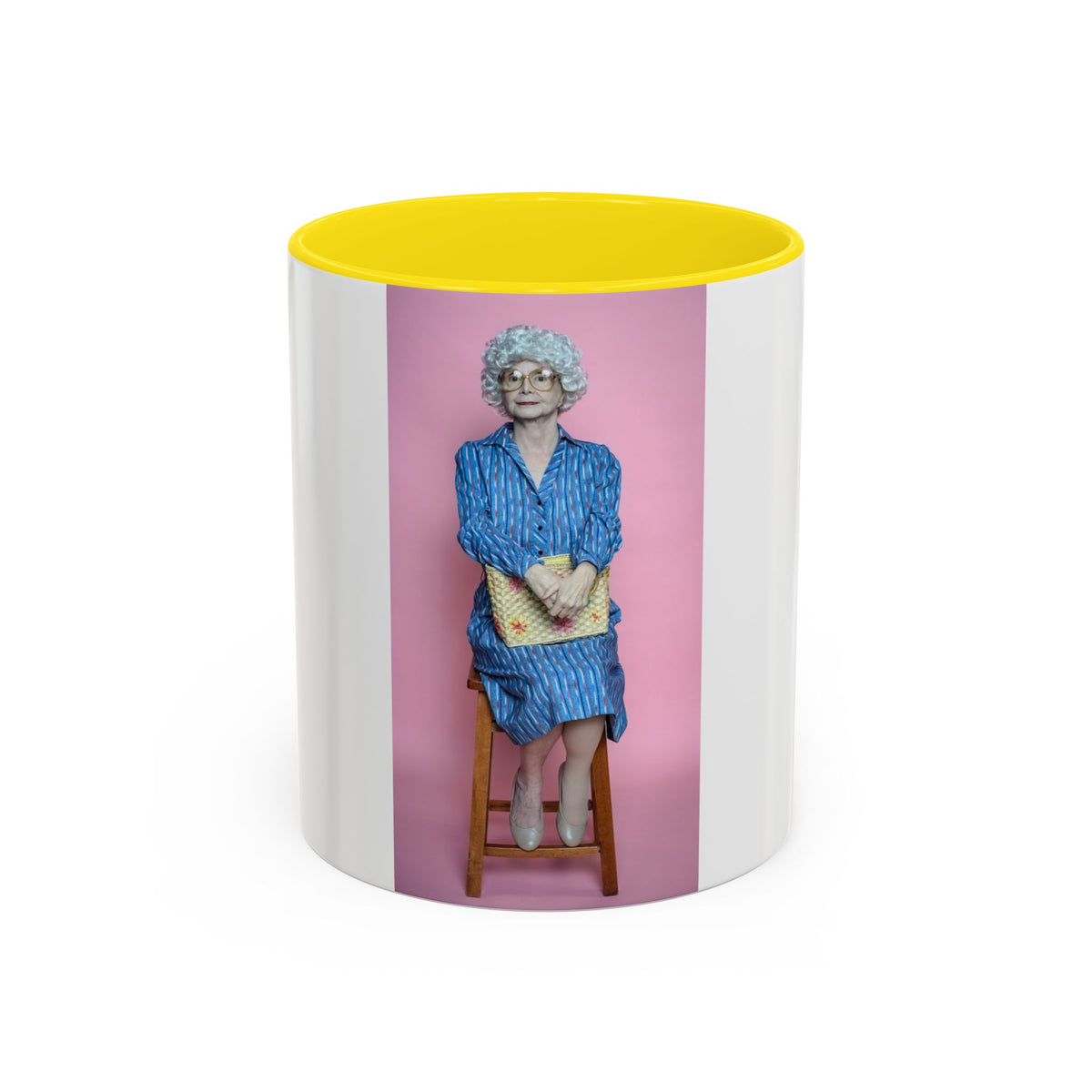 Vintage Sophia Golden Girls Inspired Portrait Accent Coffee Mug — Quirky Retro Kitchen Gift