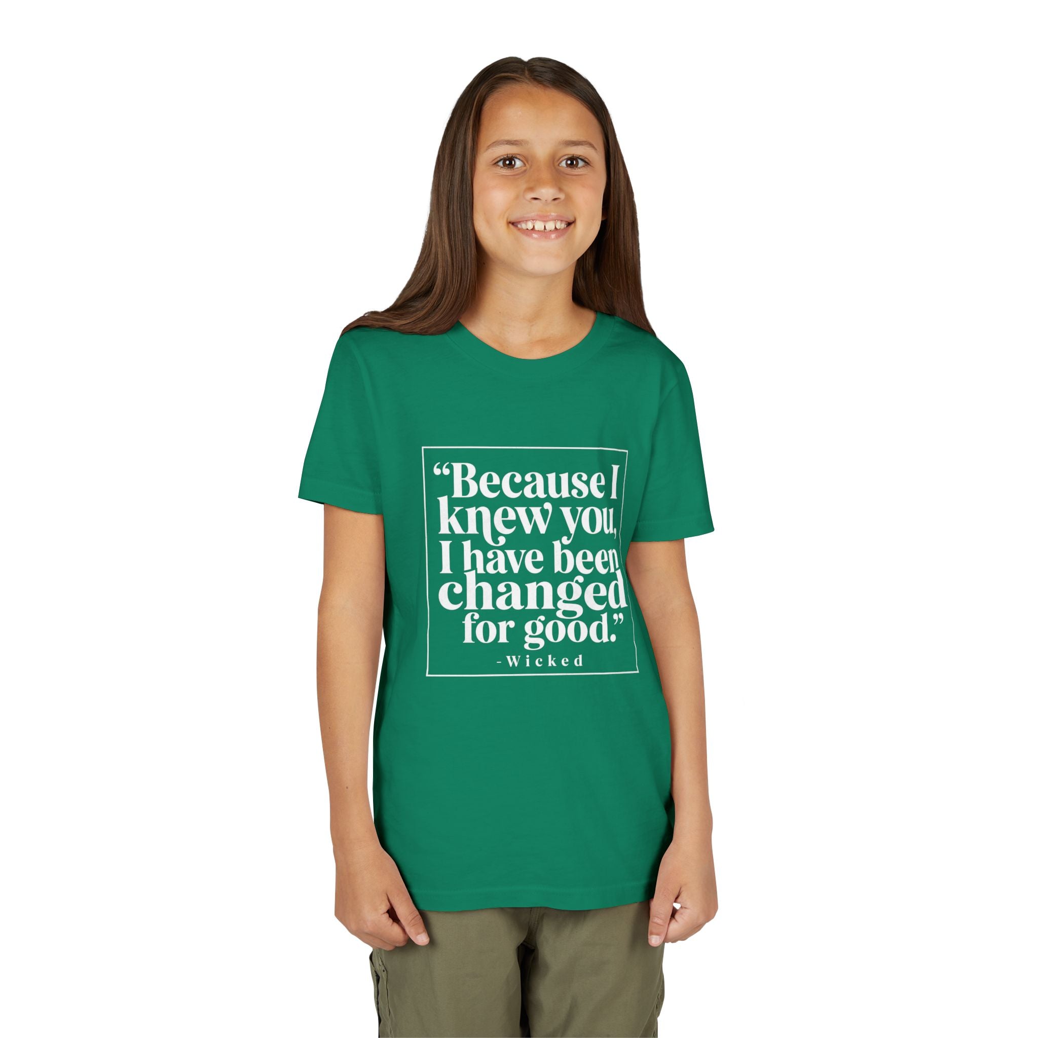 Wicked 'Because I Knew You, I Have Been Changed For Good' Youth Tee