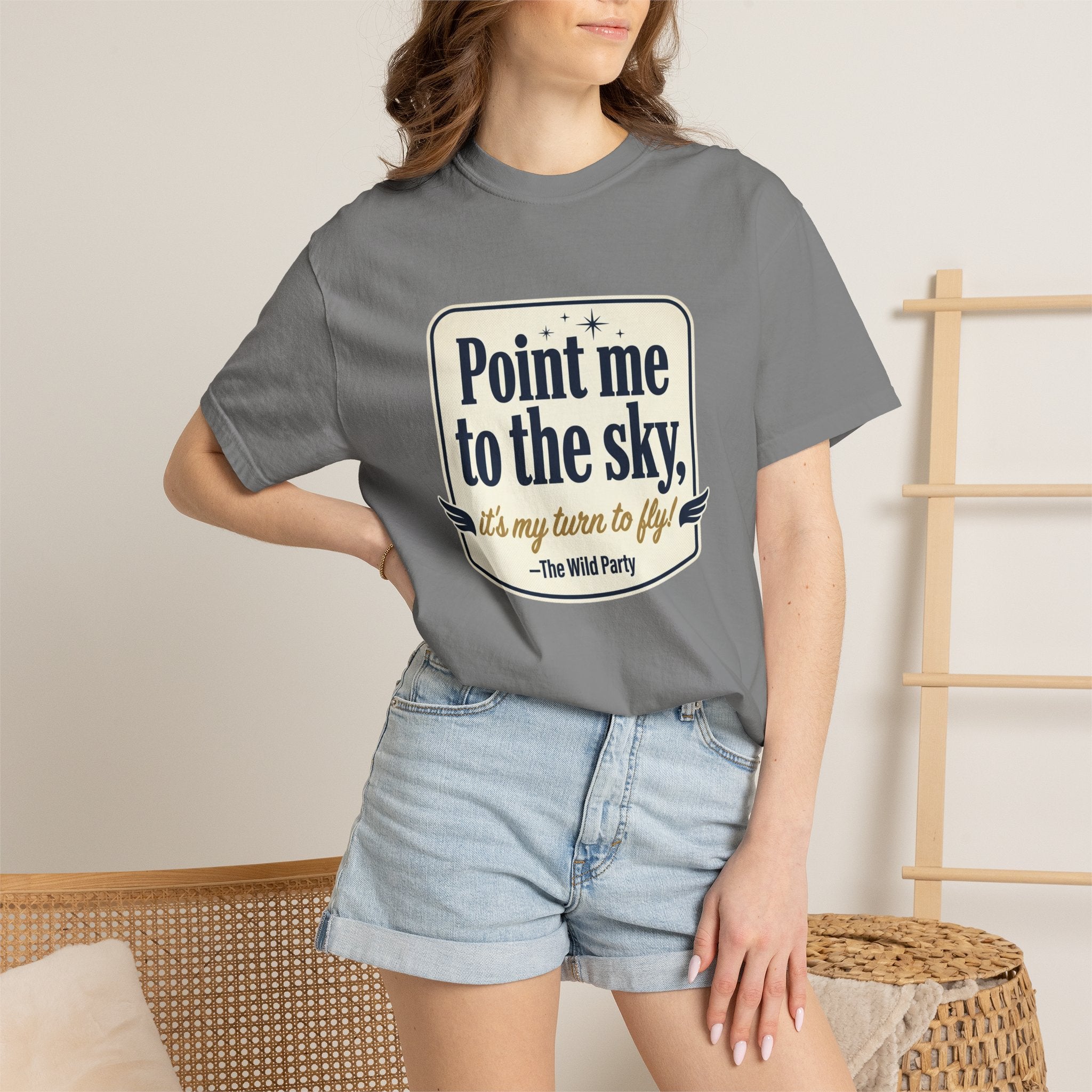 "Point Me to the Sky" Graphic T-Shirt — The Wild Party Quote