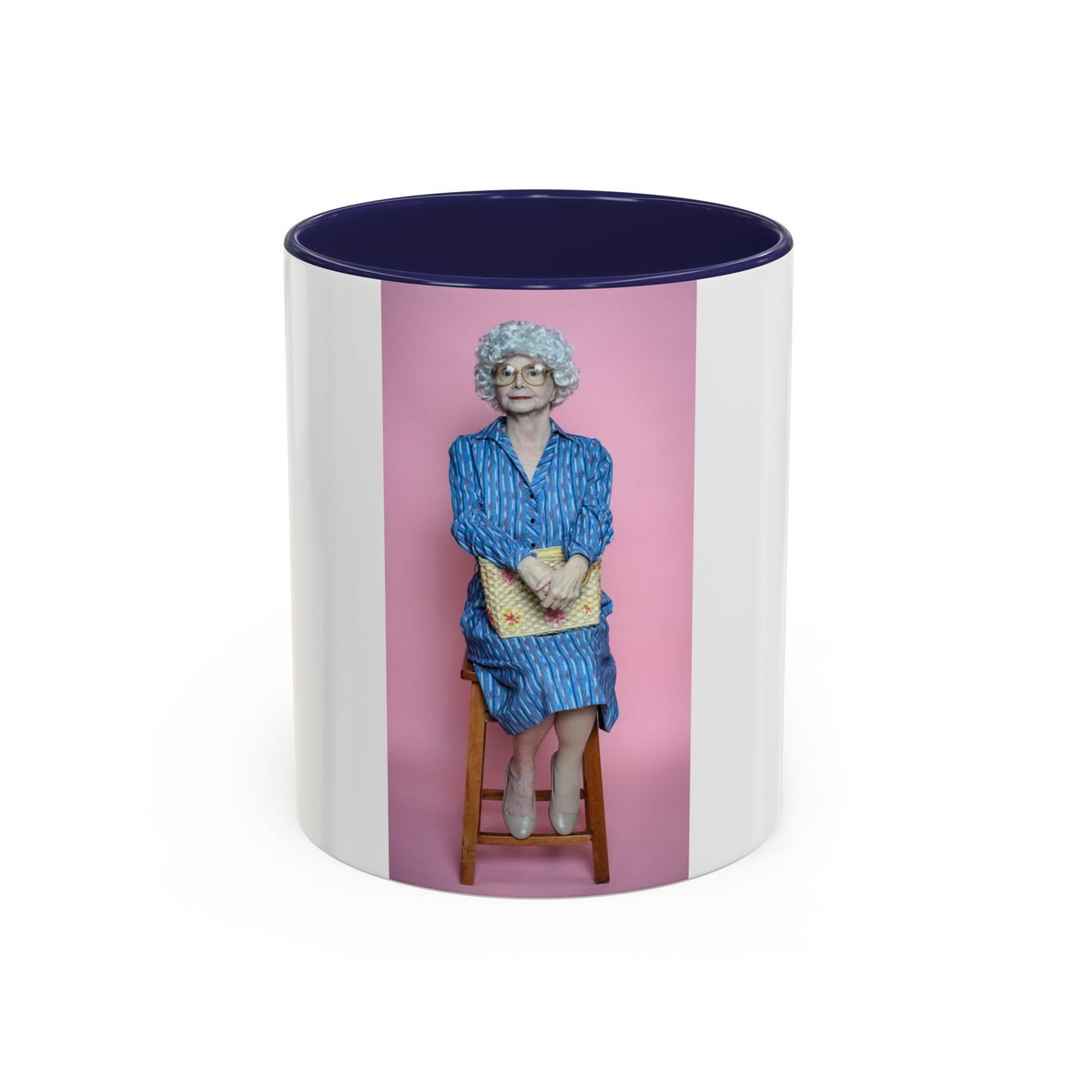 Vintage Sophia Golden Girls Inspired Portrait Accent Coffee Mug — Quirky Retro Kitchen Gift
