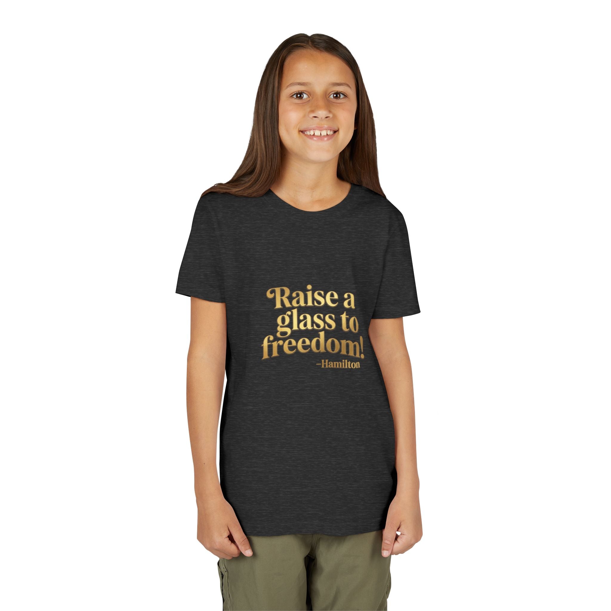 Hamilton 'Raise a Glass to Freedom' Youth Short Sleeve Tee