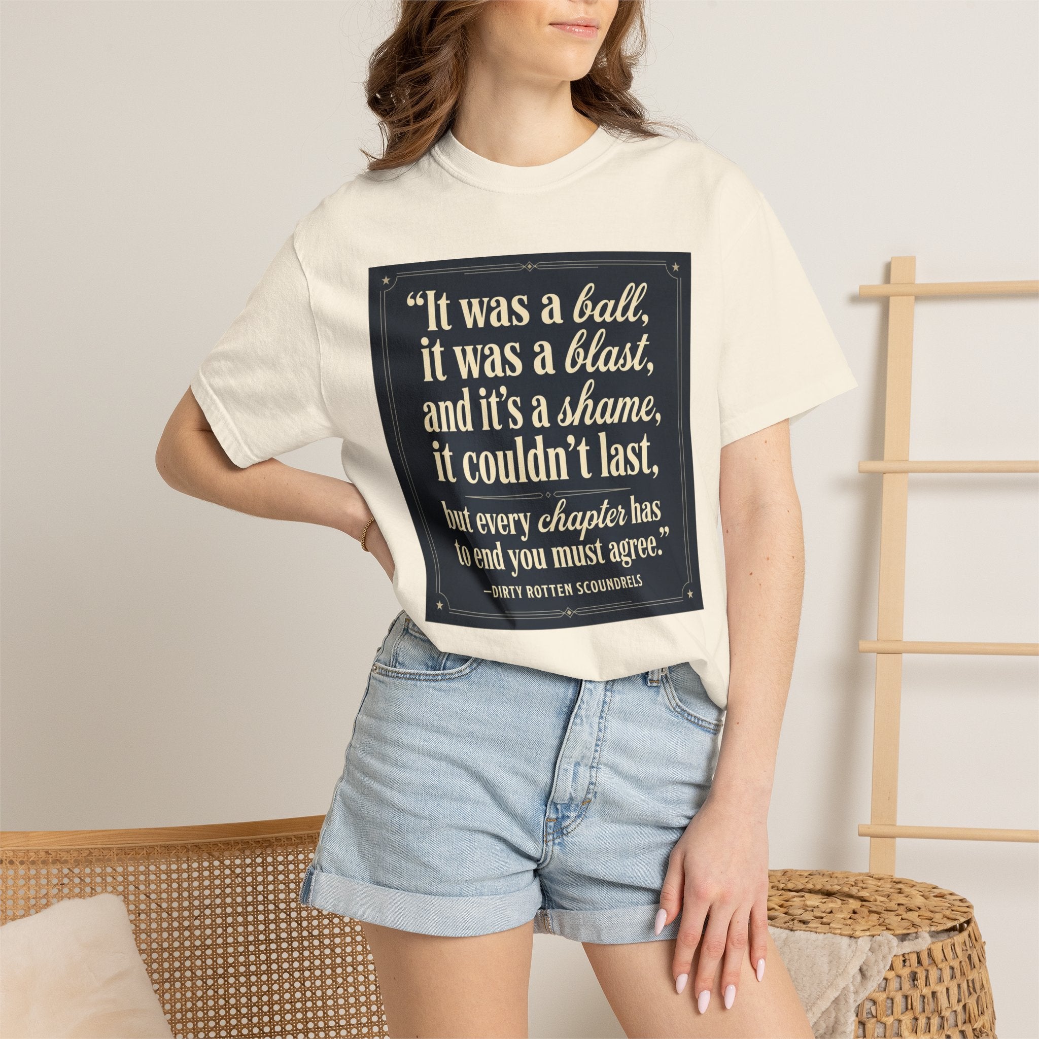 Quote Graphic T-Shirt — “It was a ball, it was a blast…” Vintage Quote Tee