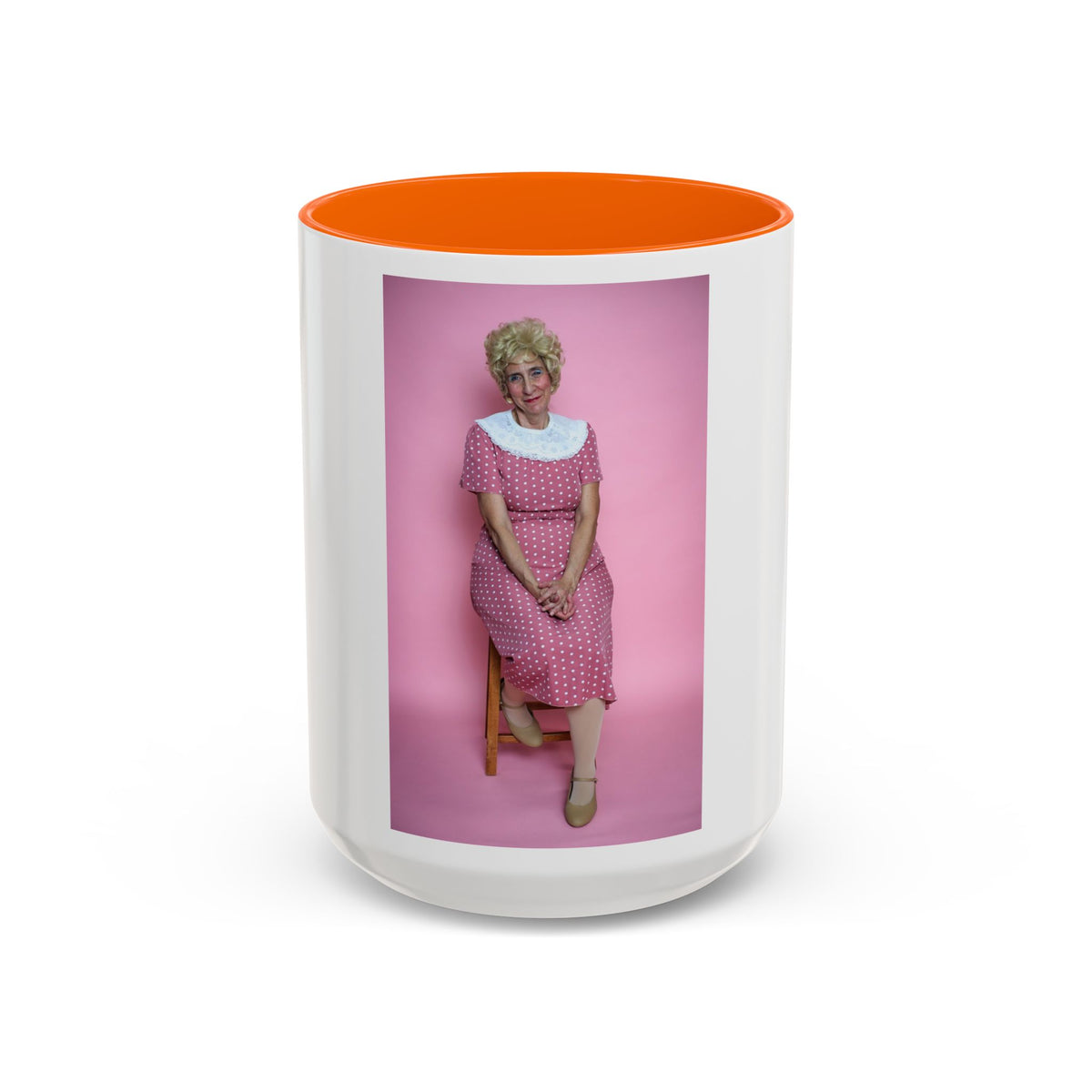 Vintage Pink Portrait Rose Golden Girls Inspired Coffee Mug — Quirky Photo Accent Mug (11/15oz)