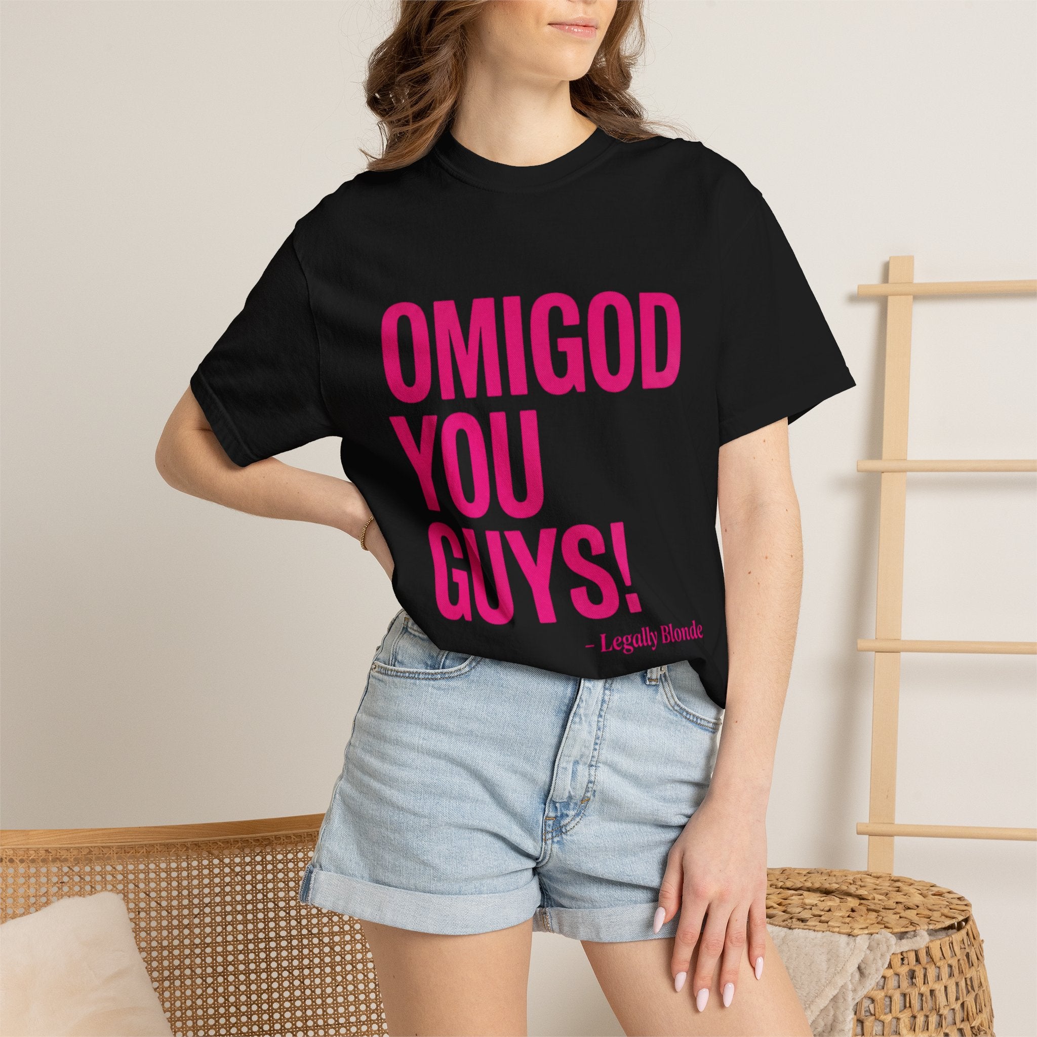 OMIGOD YOU GUYS! Graphic T-Shirt — Legally Blonde Inspired Pink Text Tee