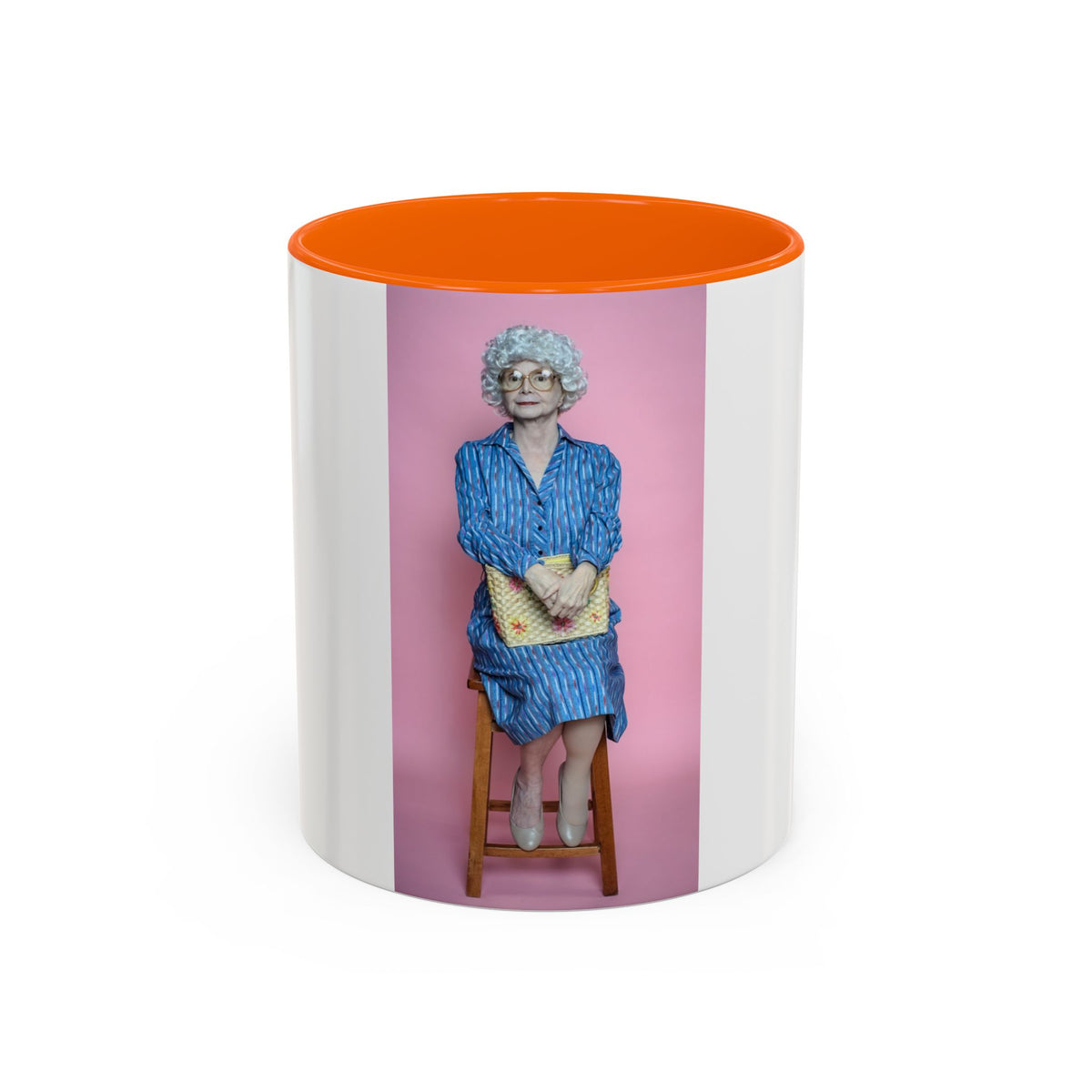 Vintage Sophia Golden Girls Inspired Portrait Accent Coffee Mug — Quirky Retro Kitchen Gift
