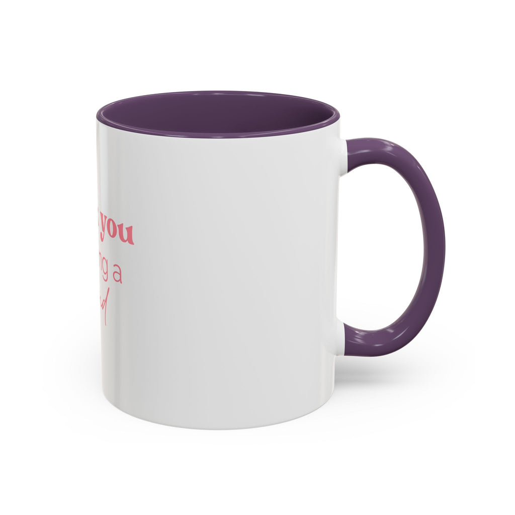 Thank You for Being a Friend Coffee Mug — Pink Friendship Accent Mug (11/15oz)