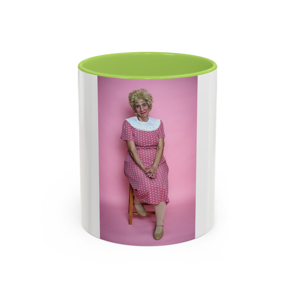 Vintage Pink Portrait Rose Golden Girls Inspired Coffee Mug — Quirky Photo Accent Mug (11/15oz)