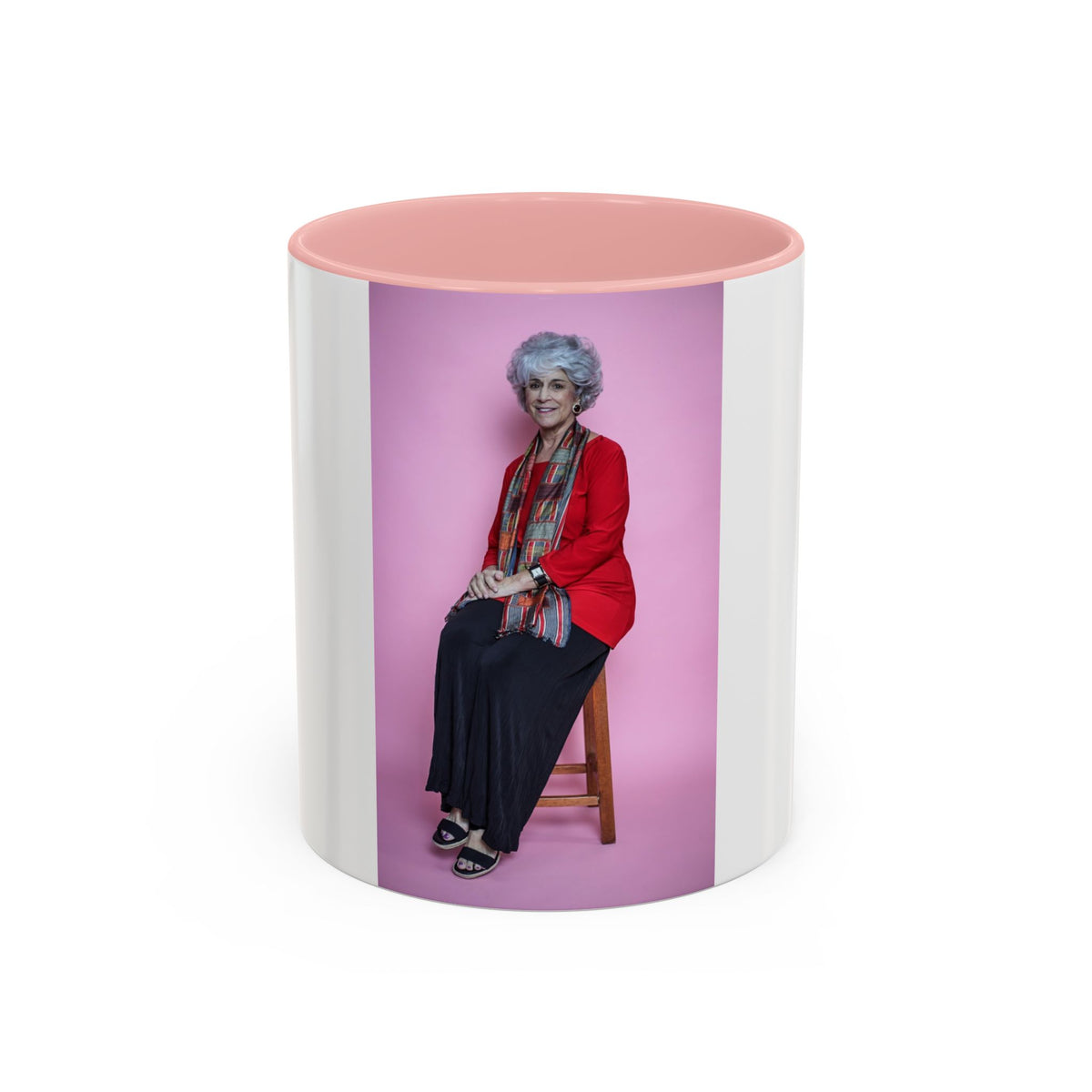 Vintage Dorothy Golden Girls Inspired Portrait Accent Coffee Mug — Quirky Retro Kitchen Gift