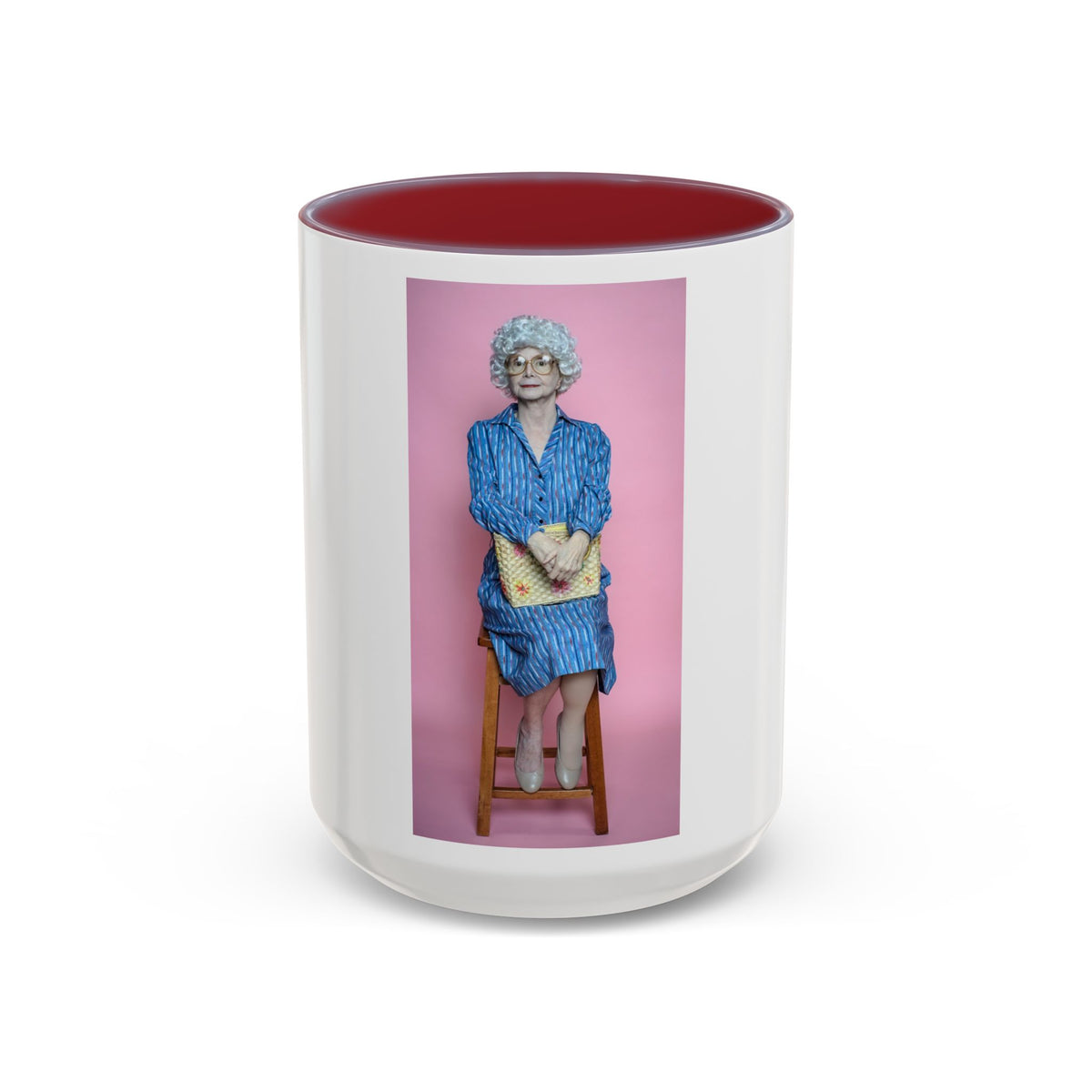 Vintage Sophia Golden Girls Inspired Portrait Accent Coffee Mug — Quirky Retro Kitchen Gift