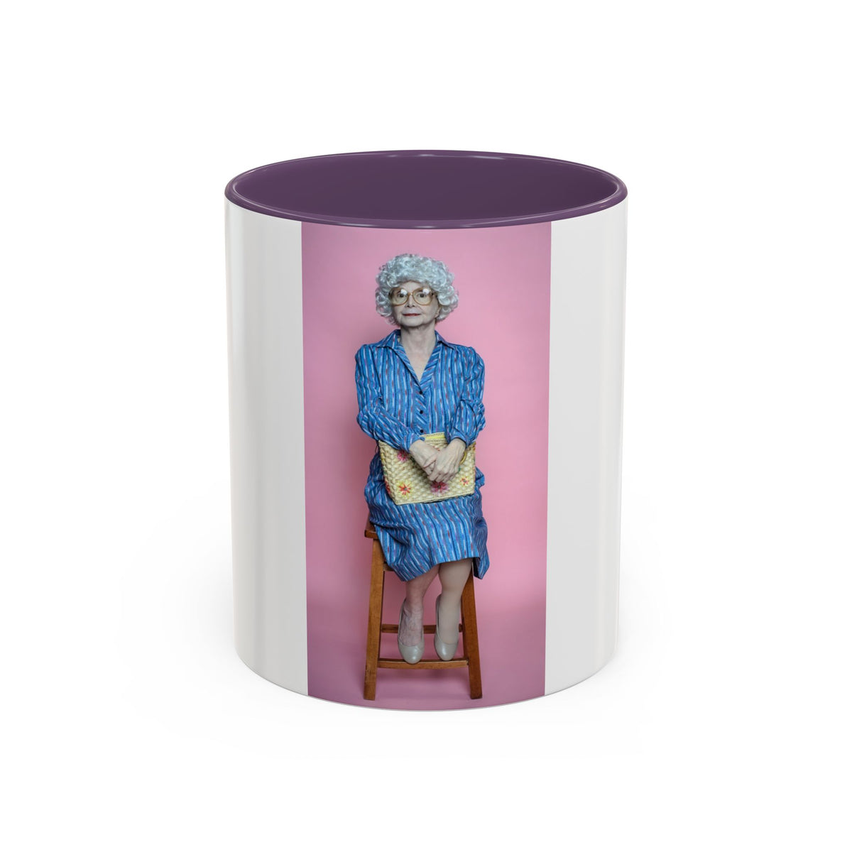 Vintage Sophia Golden Girls Inspired Portrait Accent Coffee Mug — Quirky Retro Kitchen Gift