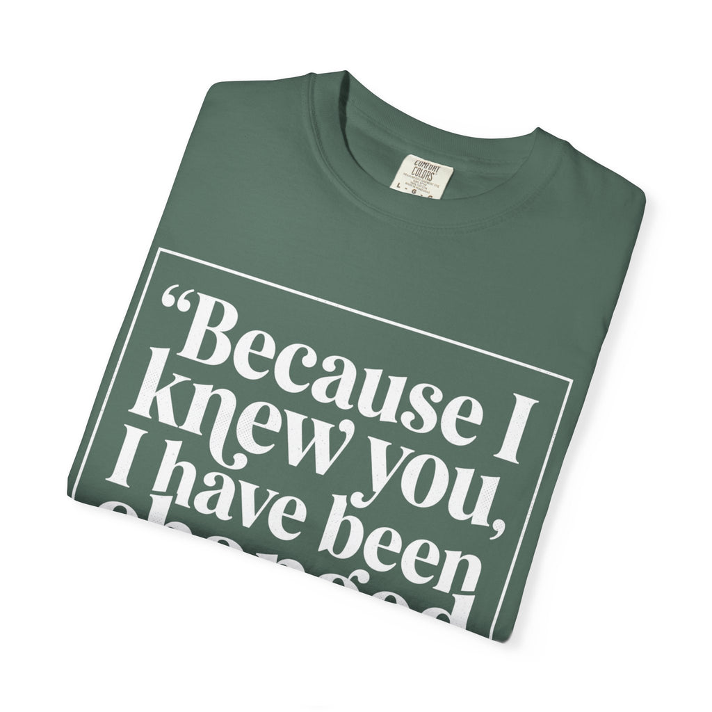 Wicked Lyric Tee — "Because I knew you, I have been changed for good."