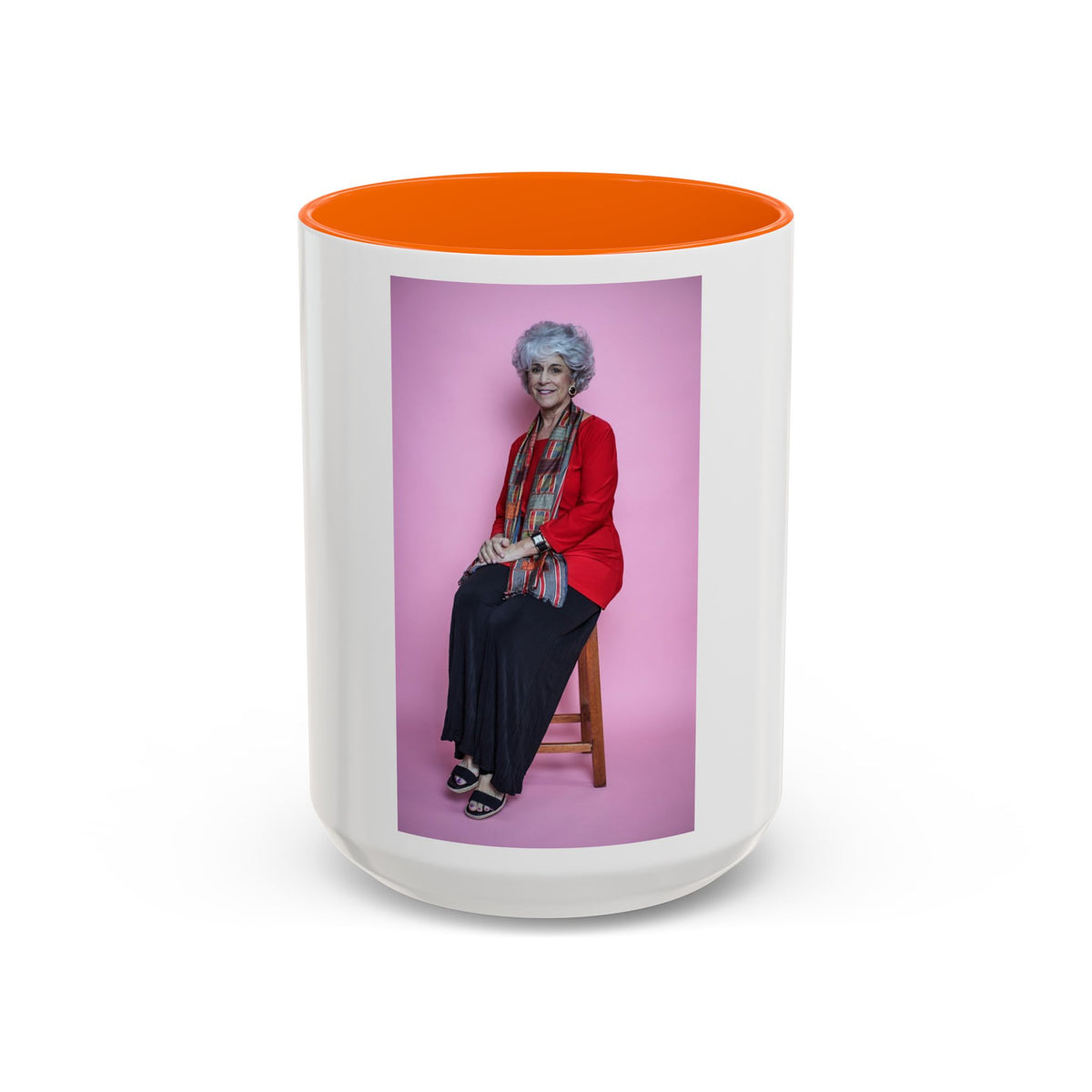Vintage Dorothy Golden Girls Inspired Portrait Accent Coffee Mug — Quirky Retro Kitchen Gift