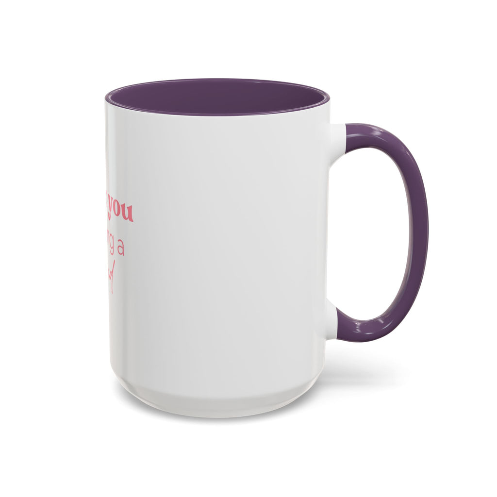 Thank You for Being a Friend Coffee Mug — Pink Friendship Accent Mug (11/15oz)