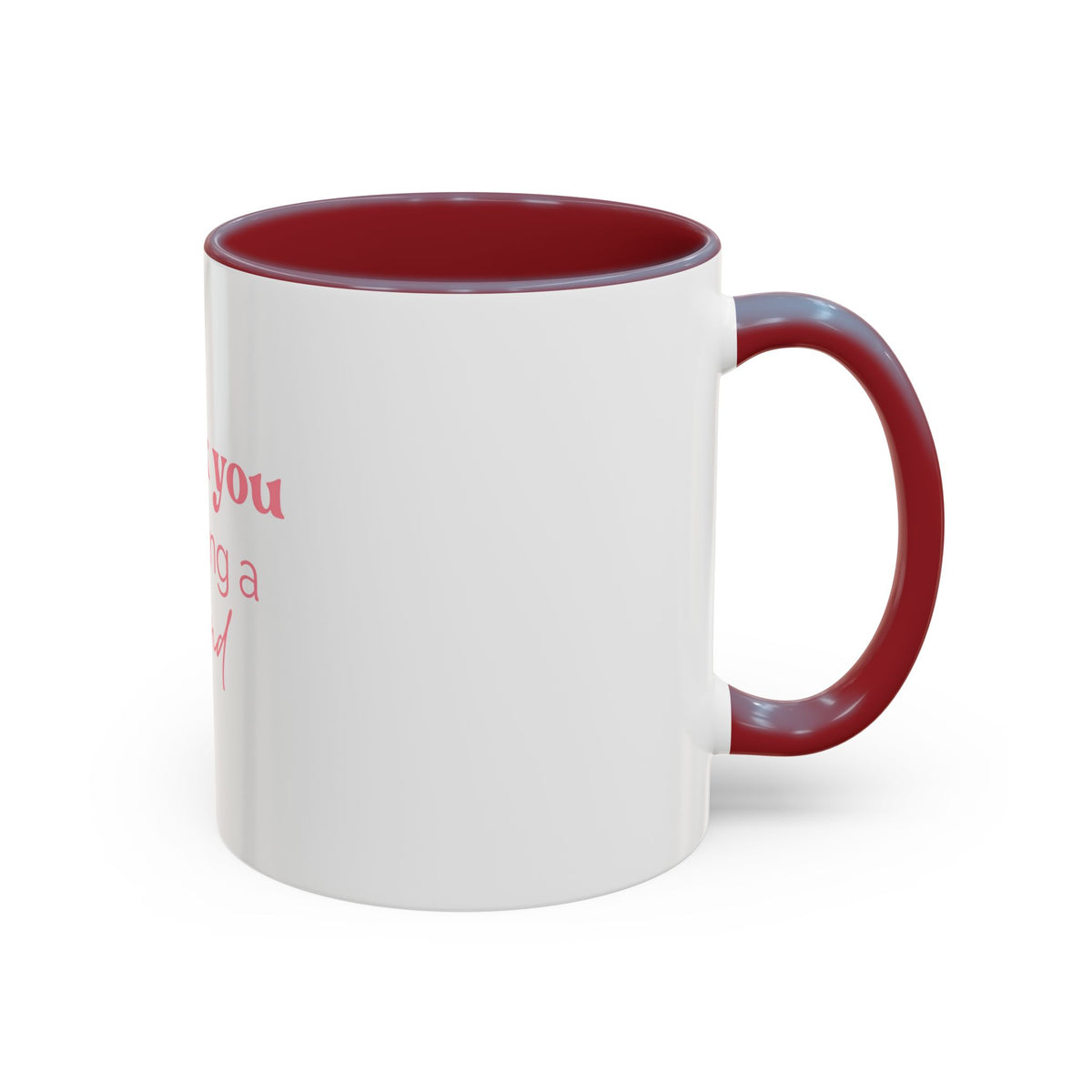 Thank You for Being a Friend Coffee Mug — Pink Friendship Accent Mug (11/15oz)