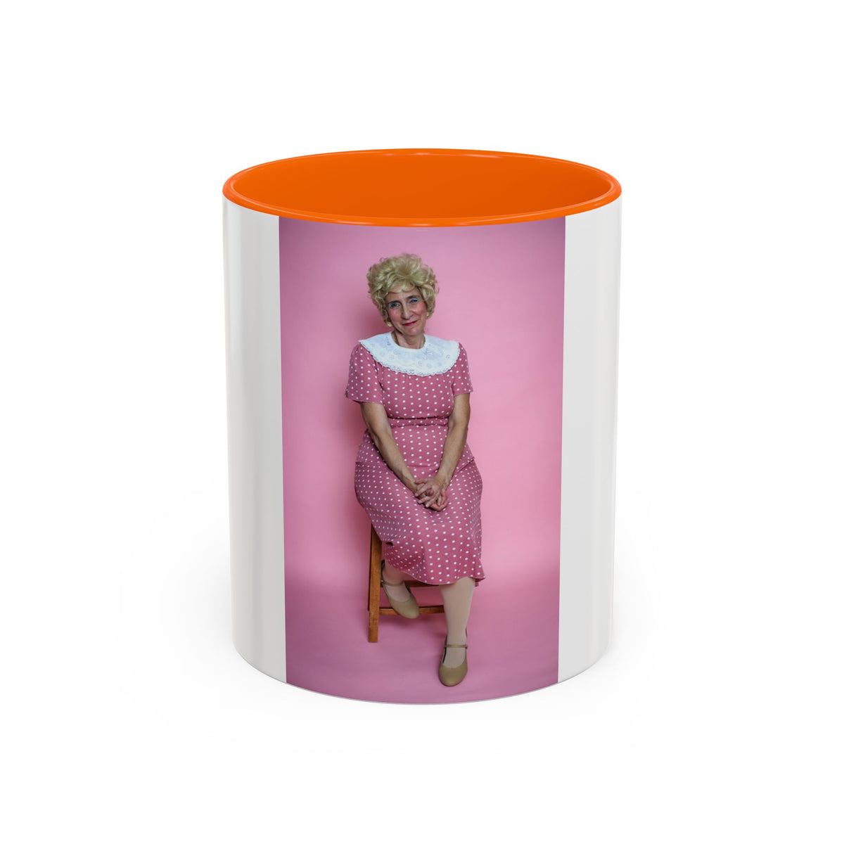 Vintage Pink Portrait Rose Golden Girls Inspired Coffee Mug — Quirky Photo Accent Mug (11/15oz)