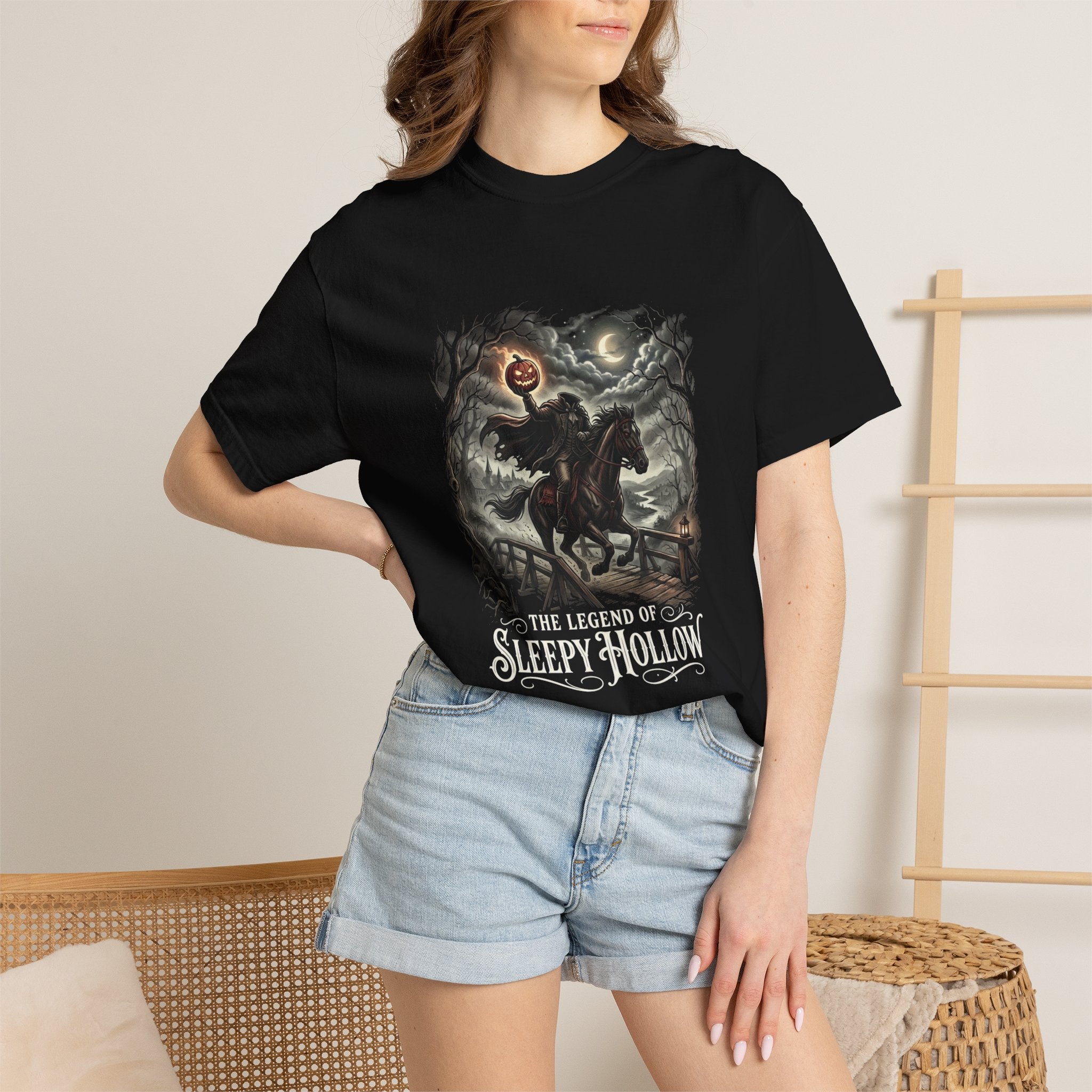 Horseman Night Rider T-Shirt — Vintage Gothic Halloween Graphic Tee
