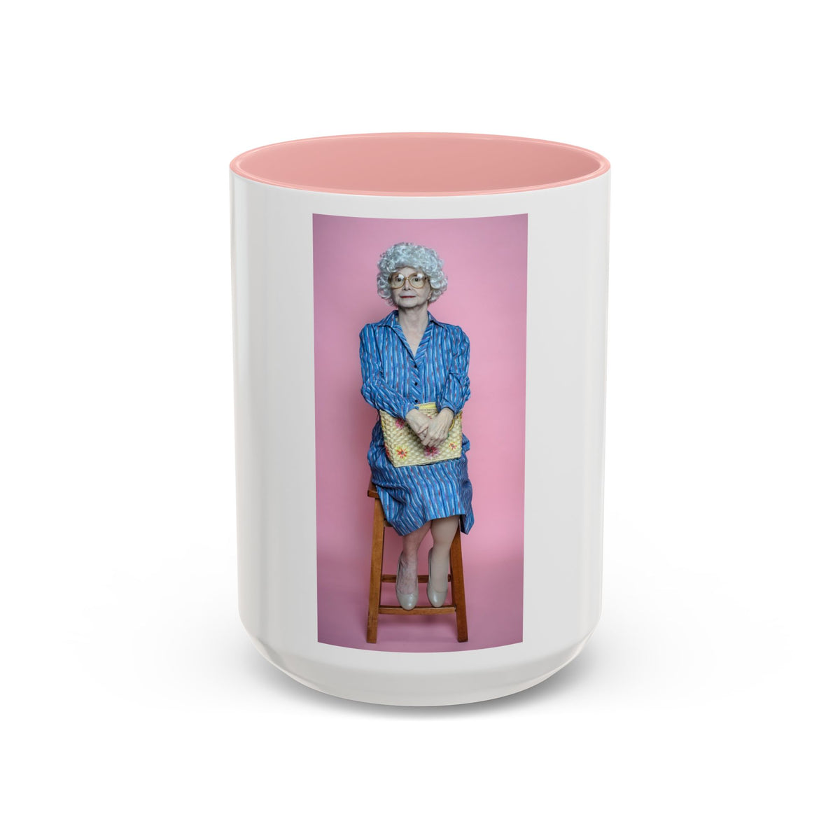 Vintage Sophia Golden Girls Inspired Portrait Accent Coffee Mug — Quirky Retro Kitchen Gift