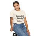 Is Anybody Listening? Quote T‑Shirt — Hadestown Lyric Tee