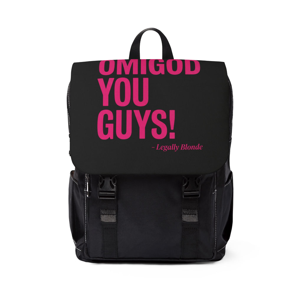 "OMIGOD YOU GUYS!" Backpack — Legally Blonde Quote Casual Backpack
