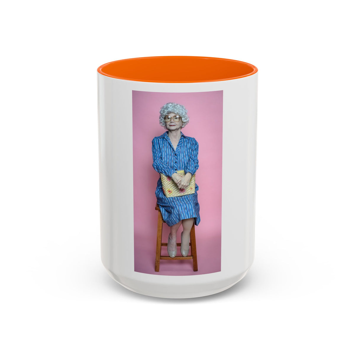 Vintage Sophia Golden Girls Inspired Portrait Accent Coffee Mug — Quirky Retro Kitchen Gift
